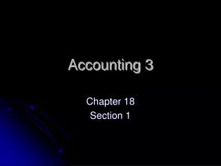 Accounting 3