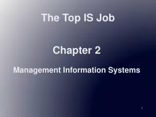 The Top IS Job