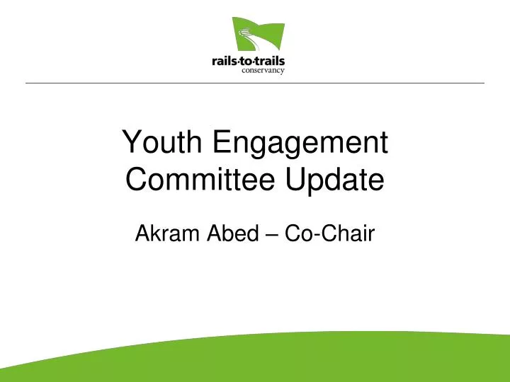 youth engagement committee update