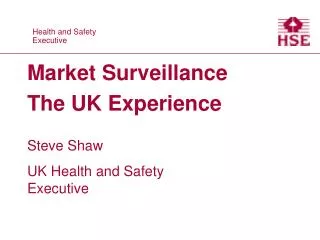 Market Surveillance The UK Experience