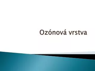 oz nov vrstva