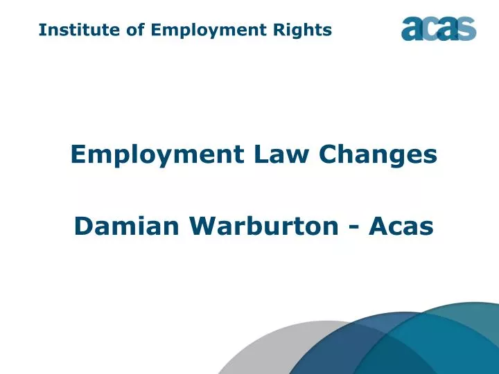 institute of employment rights