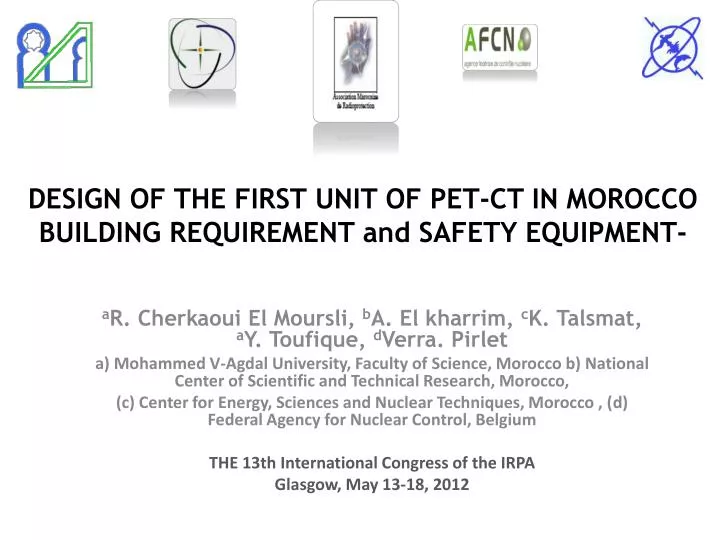 design of the first unit of pet ct in morocco building requirement and safety equipment
