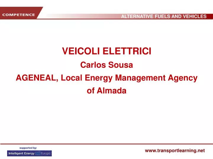 veicoli elettrici carlos sousa ageneal local energy management agency of almada