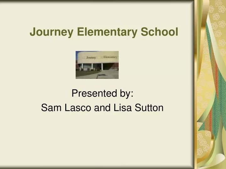 journey elementary school