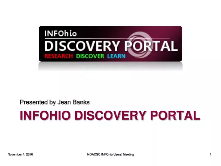 infohio discovery portal
