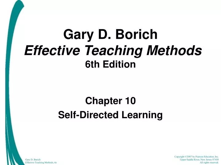 gary d borich effective teaching methods 6th edition