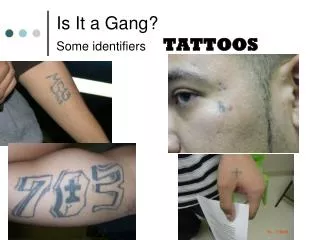 Is It a Gang? Some identifiers TATTOOS