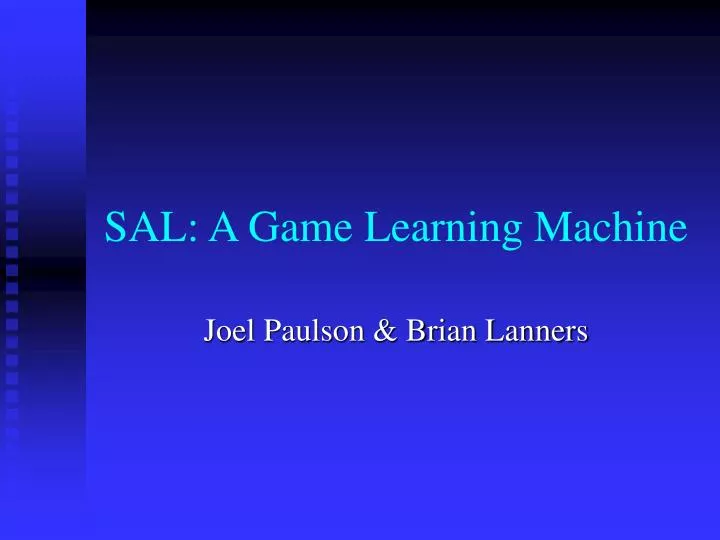 sal a game learning machine