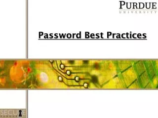 Password Best Practices