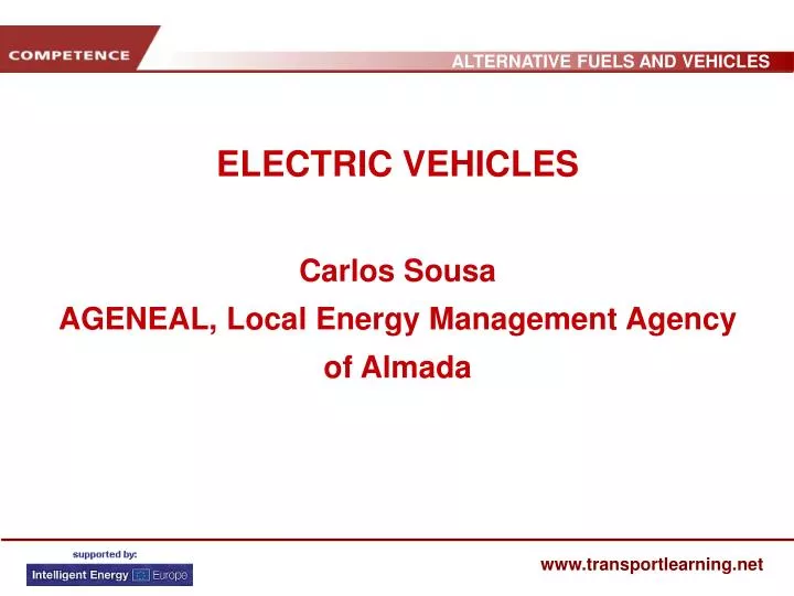 electric vehicles carlos sousa ageneal local energy management agency of almada
