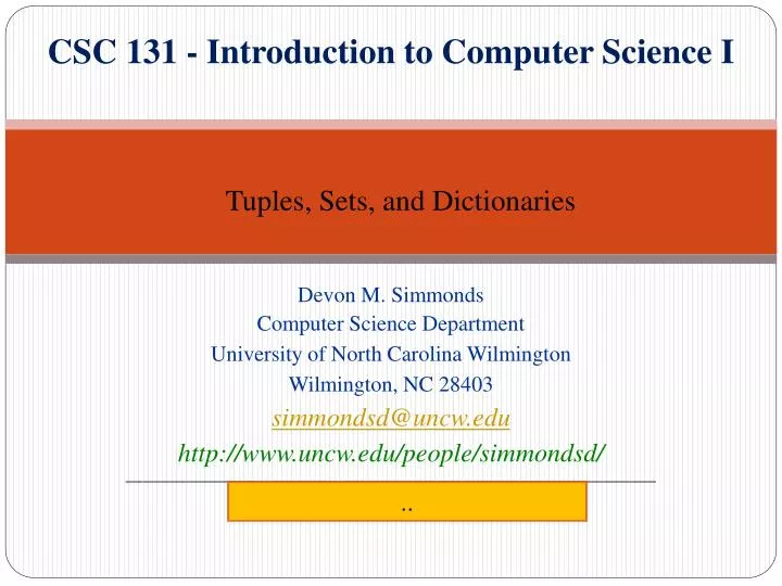 csc 131 introduction to computer science i