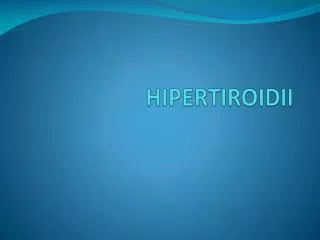 HIPERTIROIDII