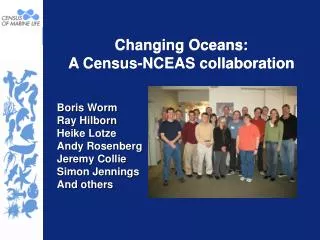 Changing Oceans: A Census-NCEAS collaboration