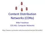 Content Distribution Networks (CDNs) - slide 1