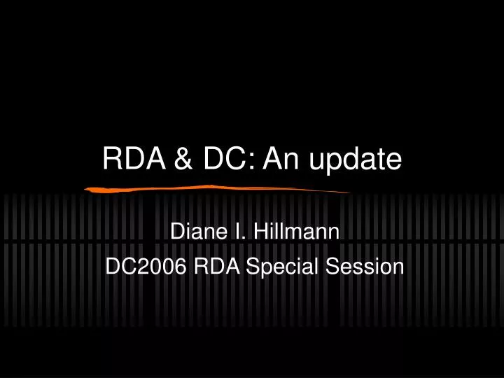 rda dc an update