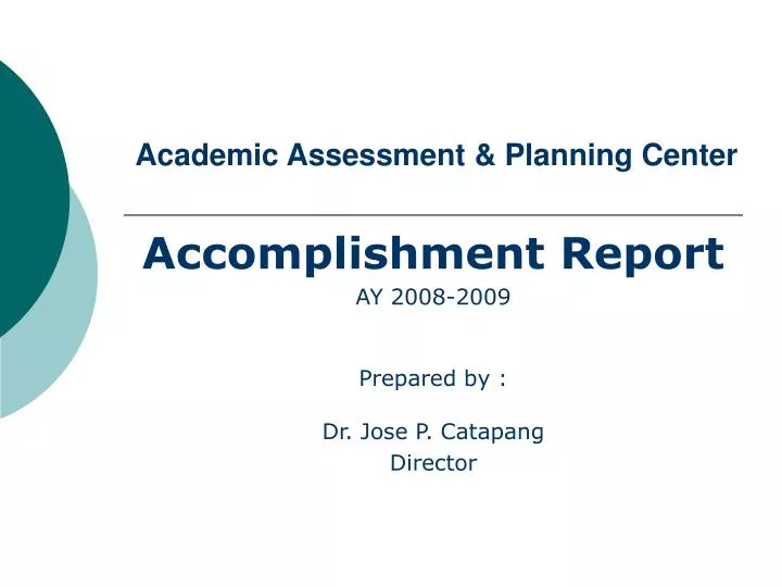 academic assessment planning center
