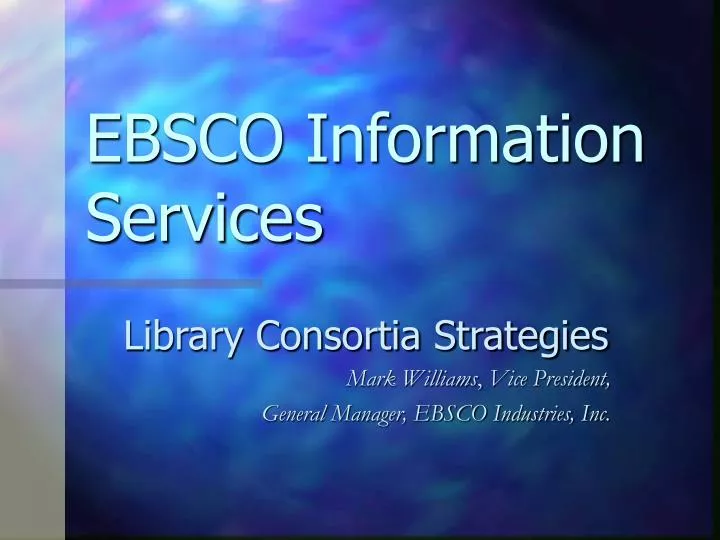 ebsco information services