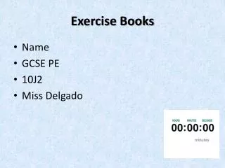 Exercise Books