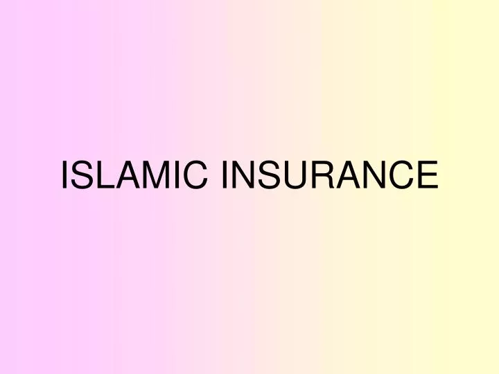 islamic insurance