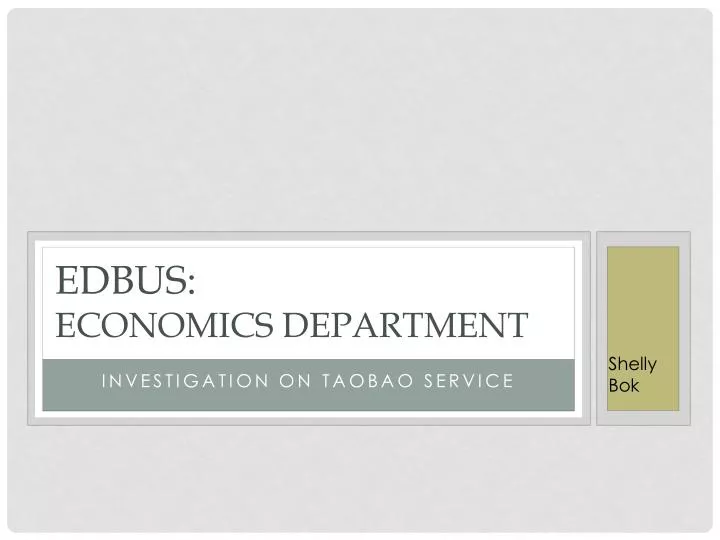 edbus economics department