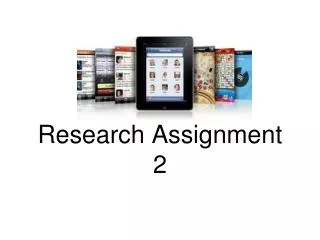 App Category Research Assignment 2