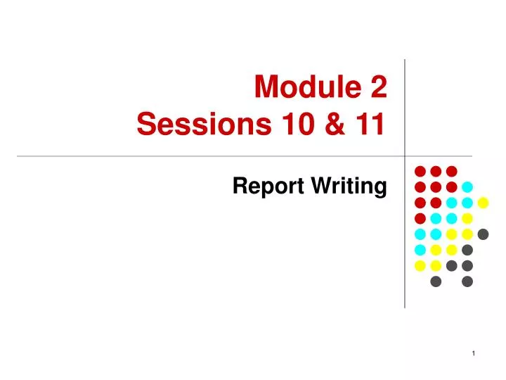 module 2 sessions 10 11