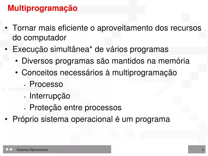 multiprograma o