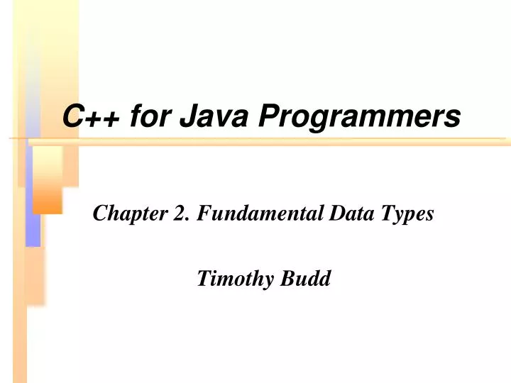 c for java programmers