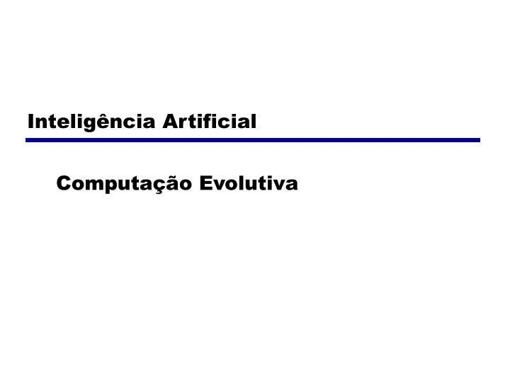 computa o evolutiva