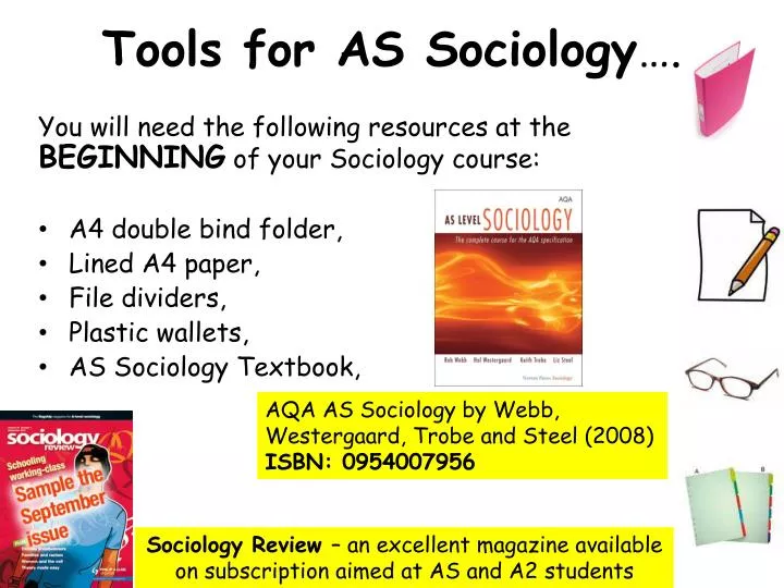 tools for as sociology