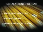 INSTALACIONES DE GAS
