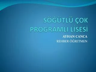 s tl ok programli l ses