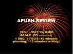 APUSH REVIEW - slide 1