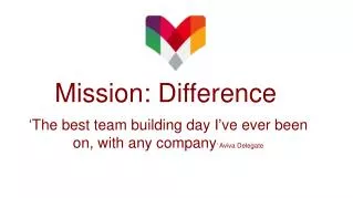 Mission: Difference