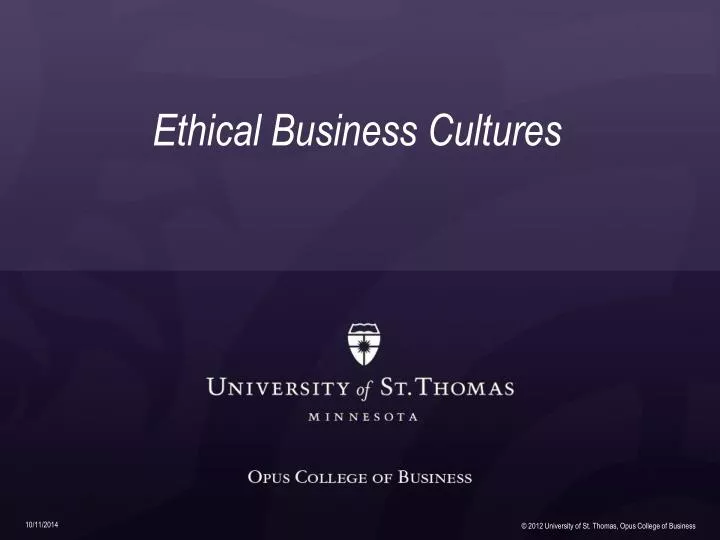 ethical business cultures