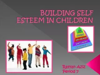 building self esteem in children