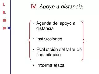 iv apoyo a distancia