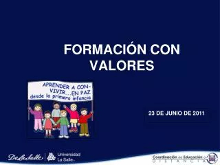 formaci n con valores