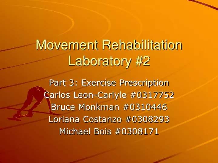 movement rehabilitation laboratory 2