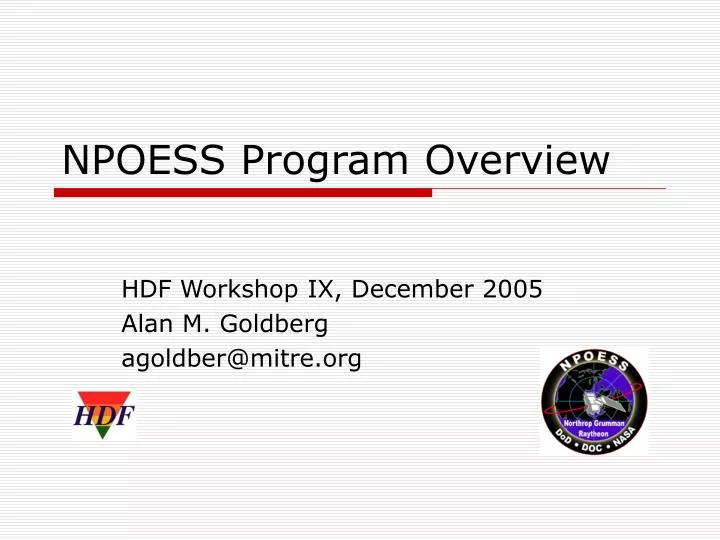 npoess program overview