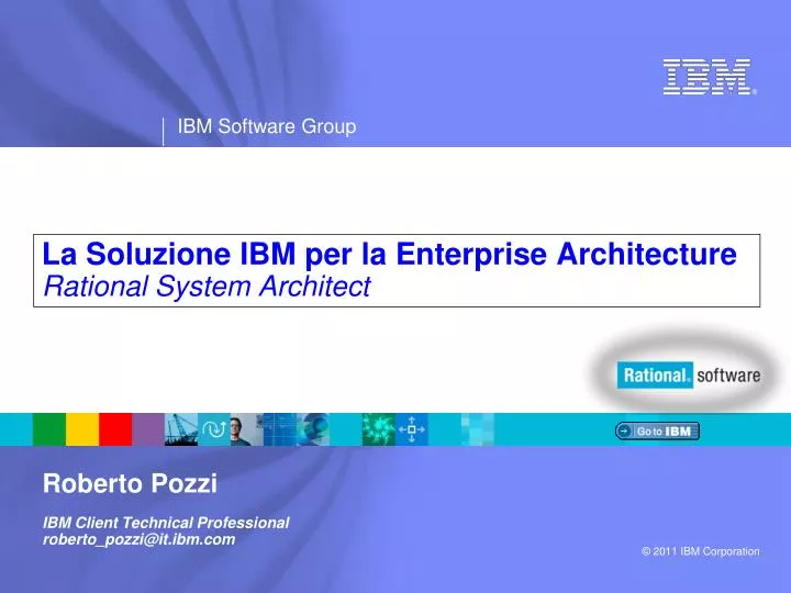 la soluzione ibm per la enterprise architecture rational system architect