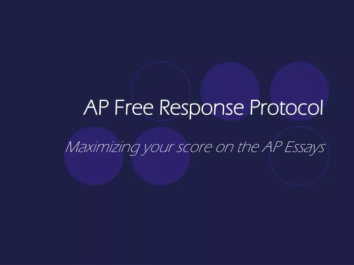 ap free response protocol