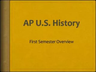 AP U.S. History