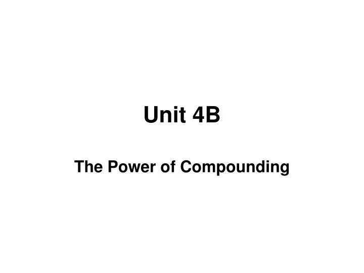 unit 4b