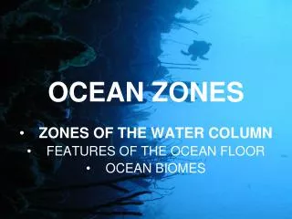 OCEAN ZONES