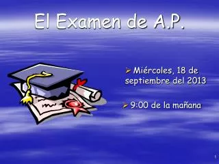 El Examen de A.P.