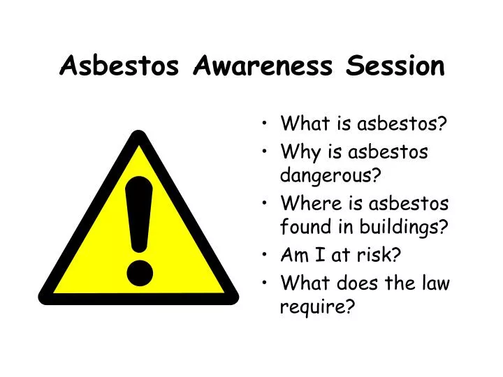 asbestos awareness session