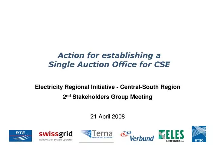 action for establishing a single auction office for cse