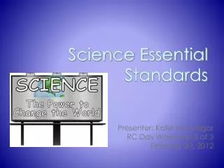 Science Essential Standards